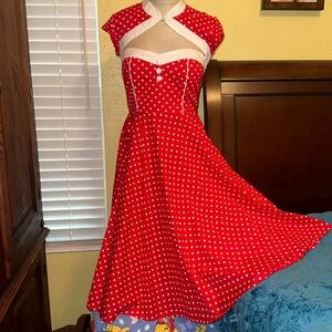 Hell Bunny Vixen Dress❤️🤍❤️🤍